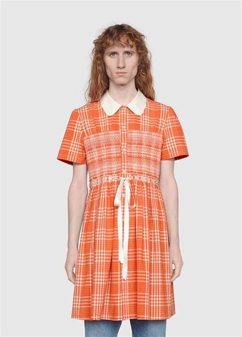 tartan dress gucci